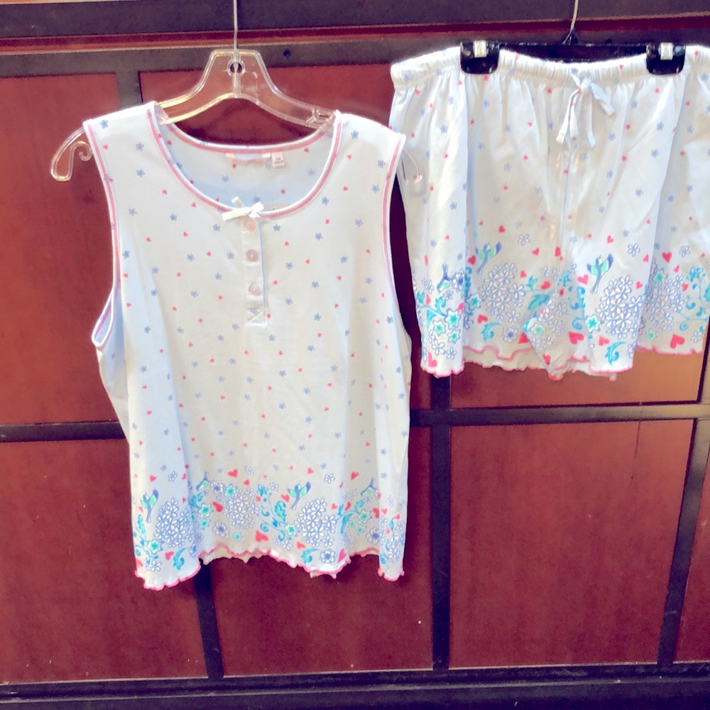 Women’s Cotton chemise Two Piece Set